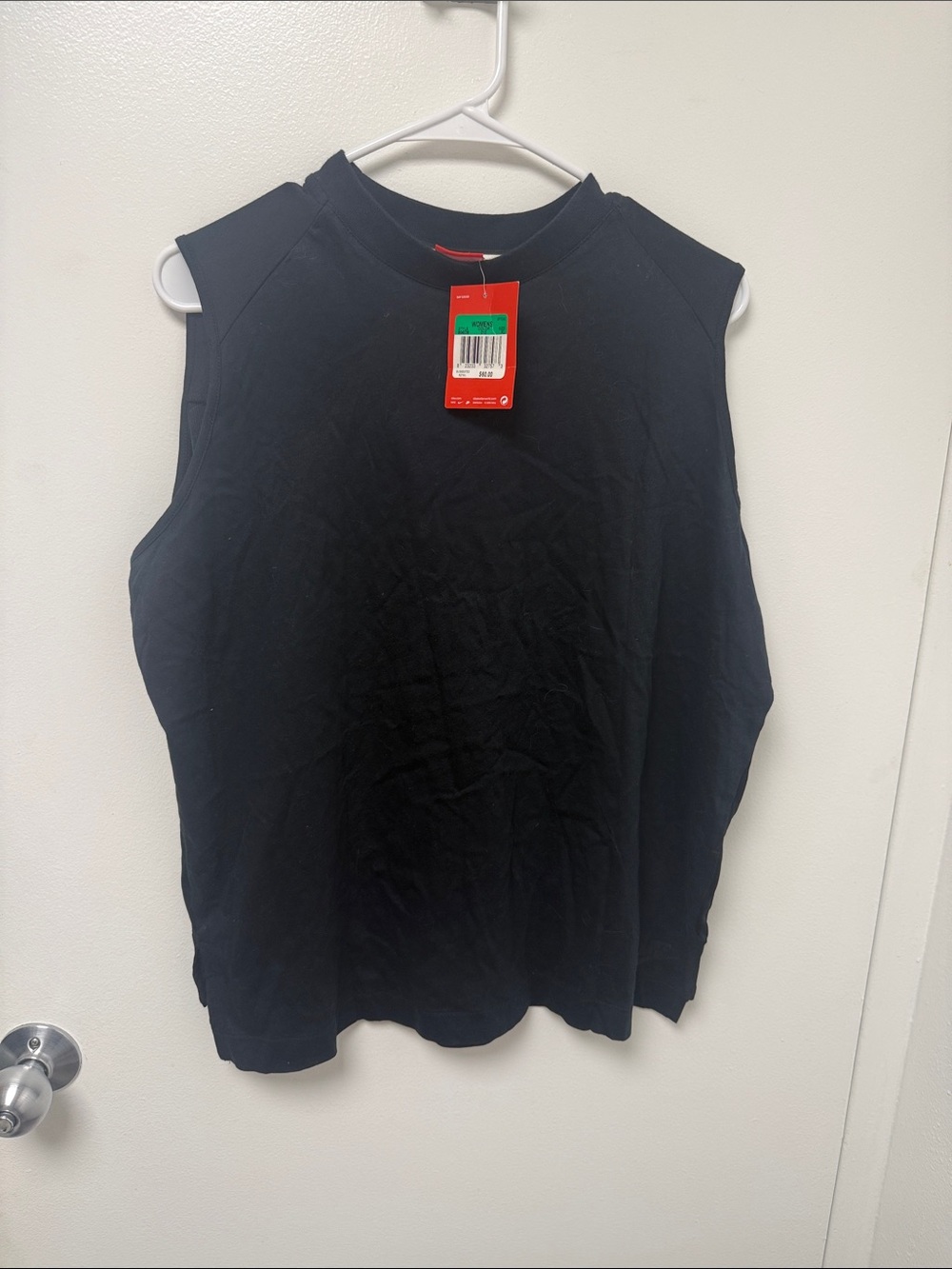 Nike Black Sheer-Back Sleeveless Top